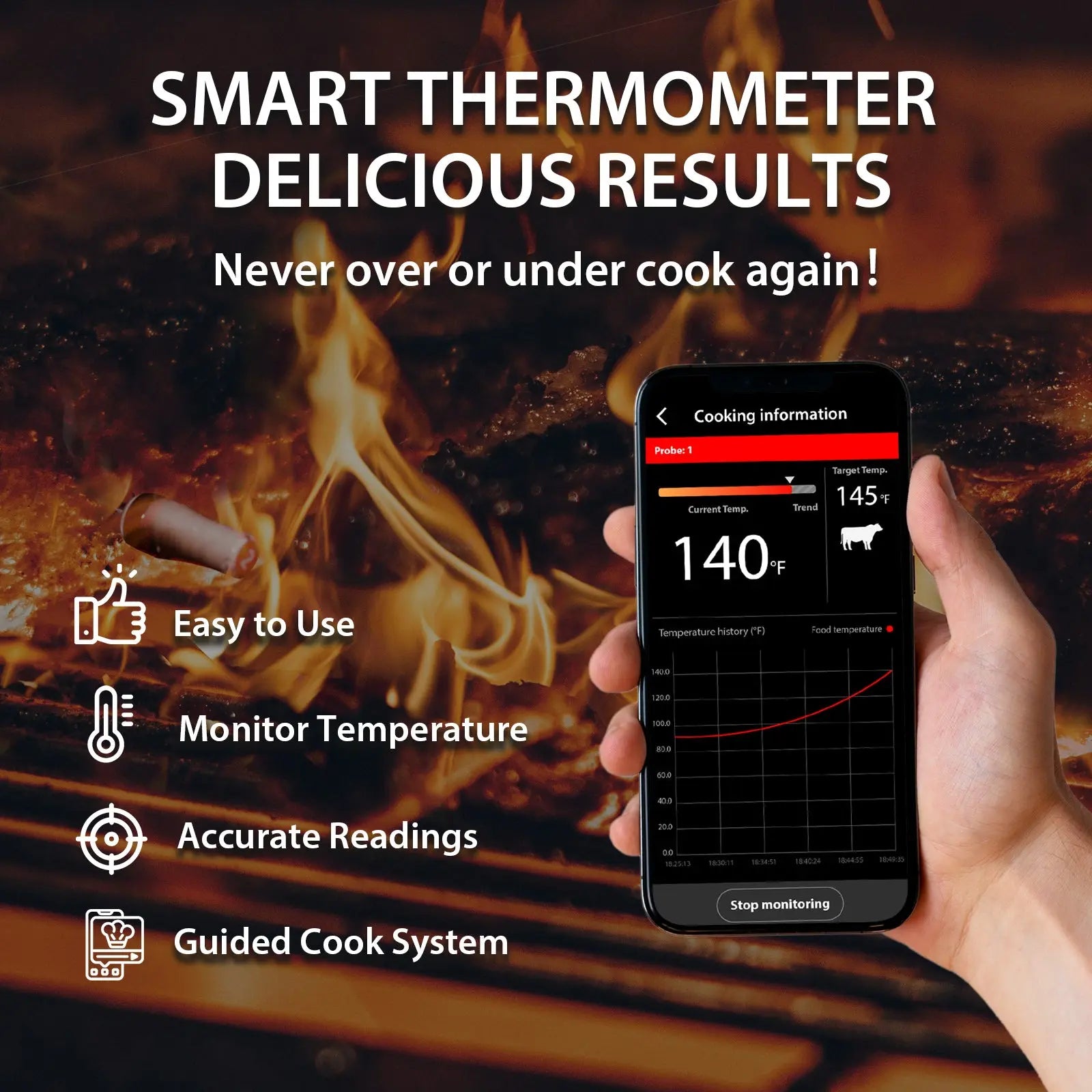 ARMEATOR ONE Smart Bluetooth Wireless Meat Thermometer ARMEATOR